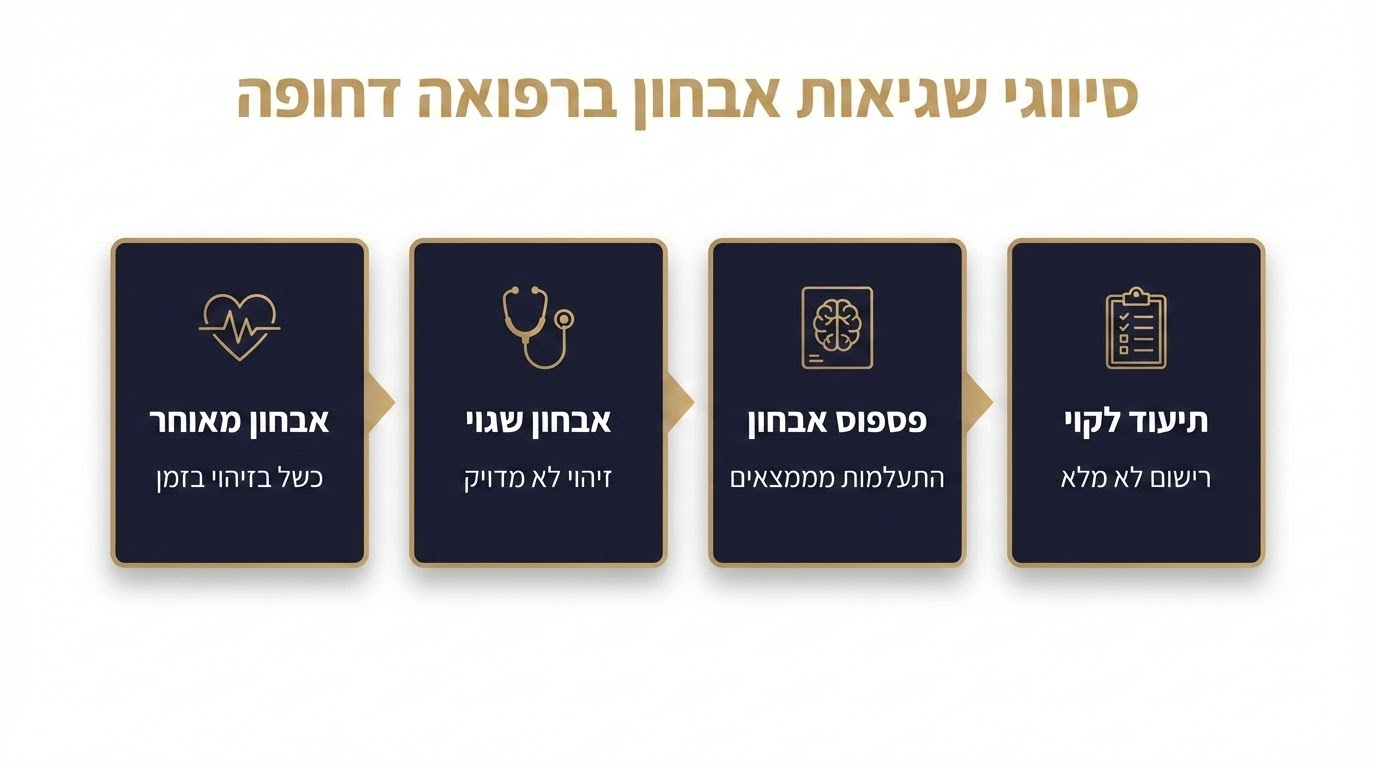 טעויות אבחון נפוצות בחדר מיון