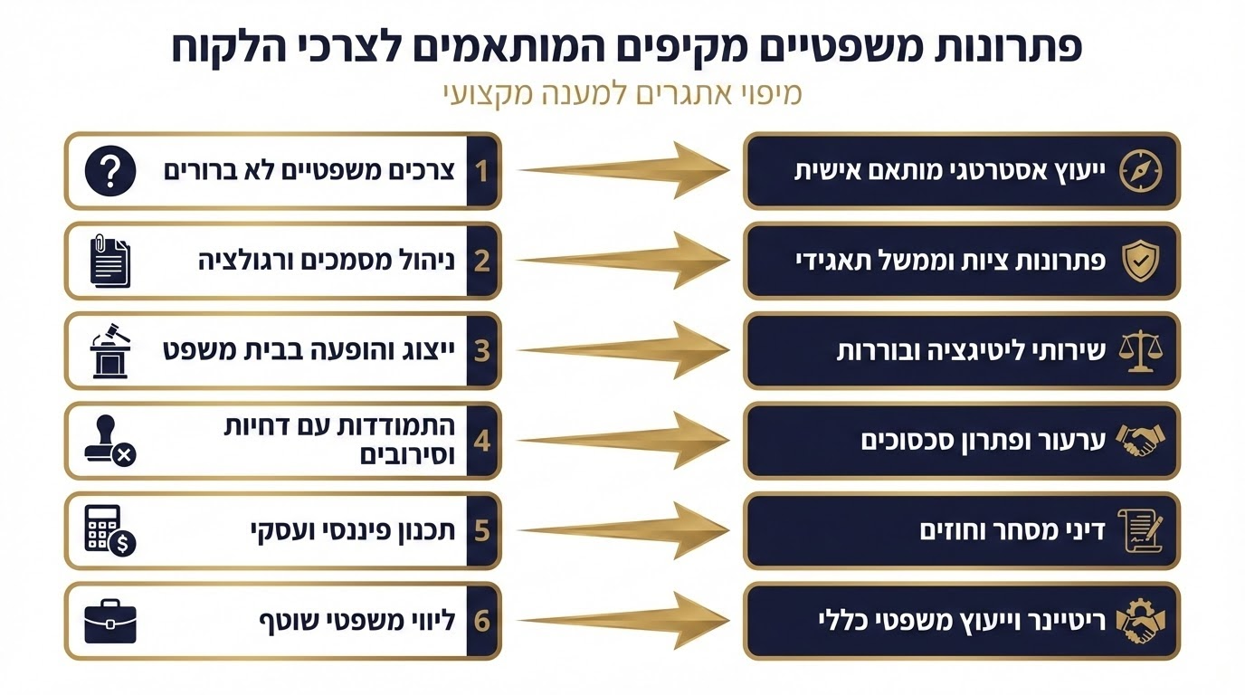 מיפוי צרכים - איך הליווי המשפטי עוזר בפועל