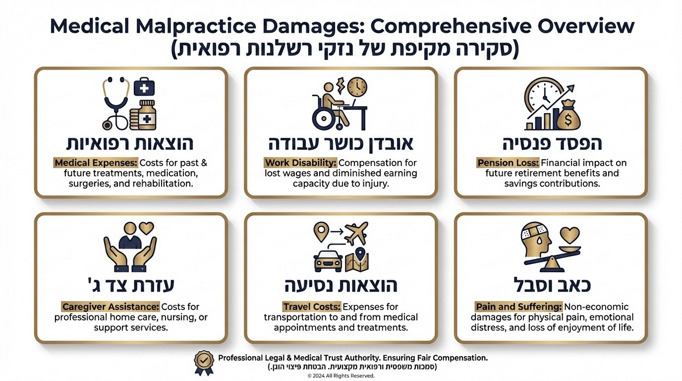 טבלת ראשי נזק מרכזיים