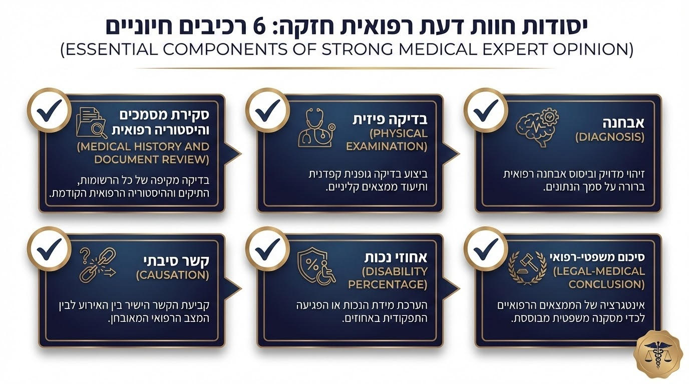 מה חייב להופיע בחוות דעת מקצועית